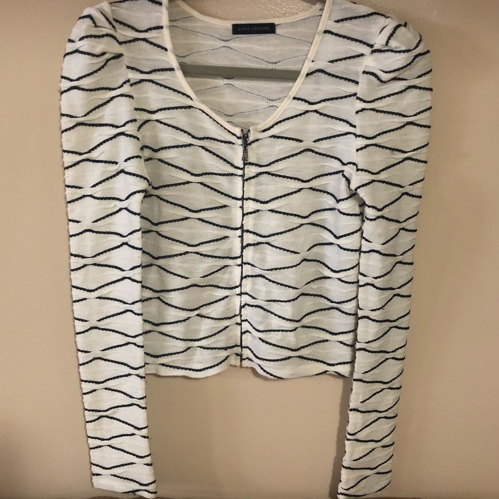 Love Culture Zippered Top